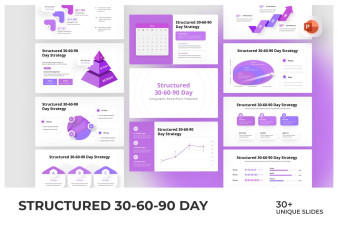 Structured 30-60-90 Day Infographic